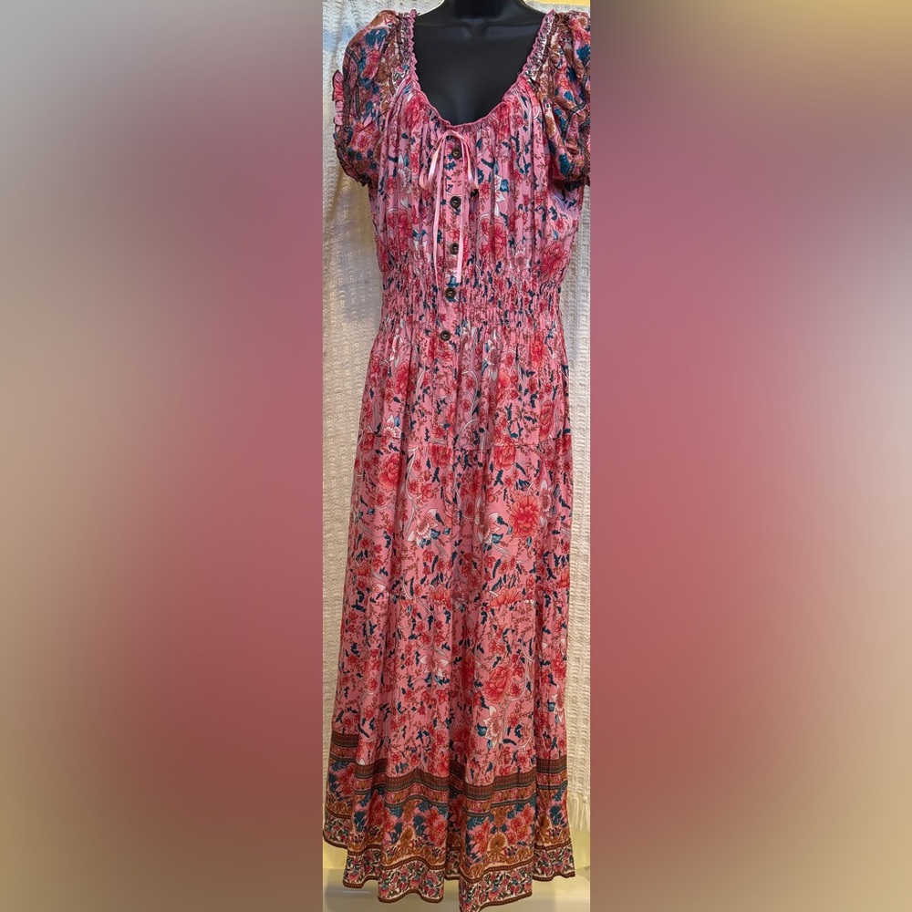 Floral Pink Women's Dress